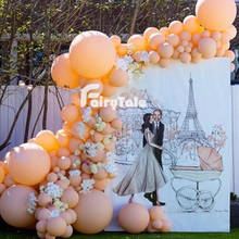 187pcs Pastel Matte Cream Peach Latex Balloons Garland Arch Kit For Birthday Baby Show Wedding Anniversary Party Decorations 2024 - buy cheap