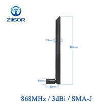 868MHz Lora всенаправленная антенна длинная Rang антенна SMA Male 3dBi WLAN ретранслятор Wifi DTU Antena TX868-JKD-20 2024 - купить недорого