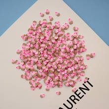 10 г/лот розовые кусочки торта разбрызгивает для поставки слаймов Игрушка полимерная глина для изготовления игрушек амулеты аксессуары дополнение для пушистой прозрачной слизи 2024 - купить недорого