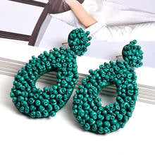 New Arrival Water Drop Shape Earring Fine Jewelry Gift For Women Bohemian Ethnic Handmade Beads Earrings Accessories Wholesale 2024 - buy cheap