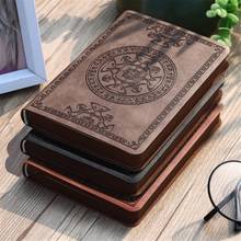 Portable Vintage Pattern PU Leather Notebook Diary Notepad Stationery Gift Traveler Journal 2024 - buy cheap