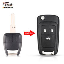 Dandkey Modified Car Remote Key Shell For Chevrolet Cruze Aveo 2/3 Buttons Flip Key Fob Case HU46 / YM-28 Blade Car-styling 2024 - buy cheap