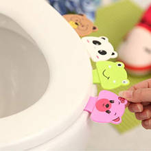 4pcs New Cute Cartoon Toilet Cover Lifting Device Bathroom Toilet Lid Portable Handle Bathroom Toilet Seat Accessories 2024 - buy cheap