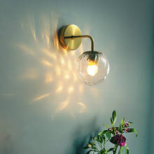 Lámpara de pared de cabecera para dormitorio nórdico, luz Led moderna y sencilla para decoración de sala de estar, espejo, luces de pared para el hogar 2024 - compra barato