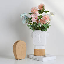 Ваза в скандинавском стиле Керамика ваза для цветов цветочный горшок Спальня кабинет дома ваза для цветов для Свадебные Украшения Опора 2024 - купить недорого