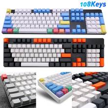 108Pcs/Set PBT Key Caps Color Matching Light-proof Mechanical Keyboard Replacement Keycaps keyboards Accessories 2024 - buy cheap