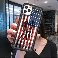 Para apple iphone xs/xr/xs max/x/11 pro max/11 pro/11 caso, iphone 7/8, se, 6 plus/6,6 s plus/6 s, 5S/5 wrestler bandeira americana capa 2024 - compre barato