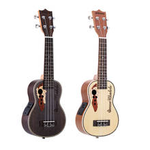 ammoon High Quality Spruce Ukelele 21" Acoustic Ukulele Uke 15 Fret 4 Strings Musical Instrument with Built-in EQ Pickup 2024 - buy cheap