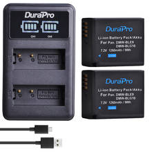 Batería de cámara DMW-BLG10 BLG10E BLG10PP + cargador LED para Panasonic LUMIX GF5 GF6 GX7 LX100 GX80 GX85 GX7 Mark II, 2 uds. 2024 - compra barato