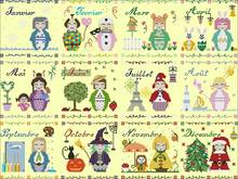 28-magazine-december Russian dolls   home Counted Cross Stitch  11CT 14CT 18CT DIY Cross Stitch Kits Embroidery Needlework Sets 2024 - buy cheap