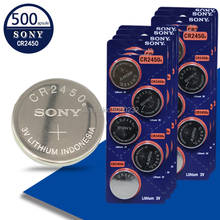 500 шт. sony Самая низкая цена 3 в CR2450 Замена литиевых батарей DL2450 BR2450 LM2450 5029LC KCR2450 батарейки для монет 2024 - купить недорого