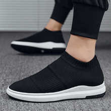 Mens Running Shoes Ultra Light Slip-on Sock Shoes Breathable Mesh Outdoor Sports Shoes Athletic Shoes Walking Jogging Sneakers 2024 - buy cheap
