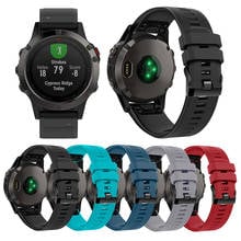 Esporte pulseira de silicone banda para garmin fenix5 7 7x 5x 6x 6s 3 3hr pulseira de relógio 26mm 22mm liberação rápida bandas de substituição de pulso 2024 - compre barato