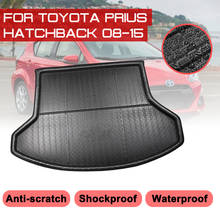 Car Rear Trunk Boot Mat For Toyota Prius Hatchback 2008-2015 Waterproof Floor Mats Carpet Anti Mud Tray Cargo Liner 2024 - buy cheap