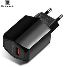 Suhach Quick Charge 3.0 2.0 USB Charger For iPhone Xiaomi Samsung Huawei QC3.0 QC Fast Charing Turbo Wall Mobile Phone Charger 2024 - buy cheap