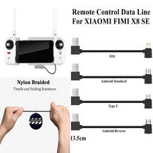 USB-кабель для передачи данных FIMI X8 SE, кабель для подключения к смартфону Android с подсветкой 2024 - купить недорого