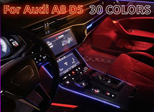 Для A8 30 Цвет светодиодный окружающей среды светильник лампа для Audi A8 D5 2018 интерьер атмосферу светильник 2024 - купить недорого