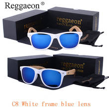 Reggaeon-gafas de sol polarizadas para hombre y mujer, lentes de sol de bambú, de madera, diseñador de marca de lujo 2024 - compra barato