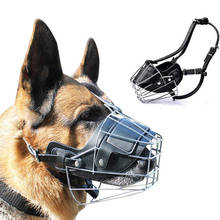 Protetor de couro para cachorros e outros animais, cesta grande com fio ajustável 2024 - compre barato