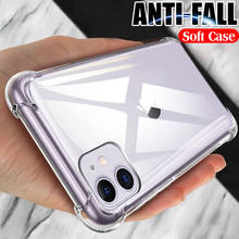 Luxury Shockproof Soft Case For iphone 12 mini 11 Pro X XR XS Max SE 2020 7 8 PLus 6s 6 Transparent Back Cover Protective Cases 2024 - buy cheap