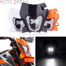 LED Motocross Headlight Universal Enduro Front Running Light for SMC R 690 2020 EXC EXC-F XC-W 250 300 350 450 500 TPI Six Days 2024 - buy cheap