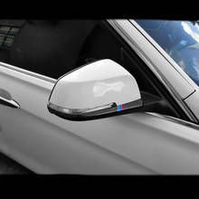 Fibra de carbono estilo do carro espelhos retrovisores capa guarnição tiras adesivo para bmw 1 2 3 4 série x1 f20 f30 f31 f34 e84 acessórios 2024 - compre barato