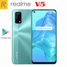 Realme-smartphone realme v5 5g original, recarga rápida, android 10, tela de 6.5 polegadas, 2400x1080p, 90hz, 5000mah, câmera de 48.0mp, 30w 2024 - compre barato