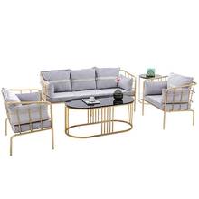 Rede de ferro para sofá, cadeira minimalista, moda vermelha, moderno, nórdico, estúdio, mesa de café 2024 - compre barato