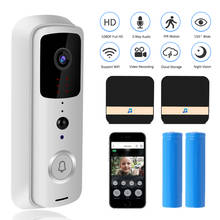 Видео дверной звонок 1080P HD WIFI дверной Звонок камера Интерком открытый 720P беспроводной умный дом монитор безопасности ИК Ночное Видение 2024 - купить недорого