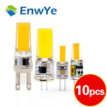 EnwYe LED G4 G9 Lamp Bulb AC/DC 12V 220V 3W 6W COB SMD LED Lighting Lights replace Halogen Spotlight Chandelier 2024 - buy cheap