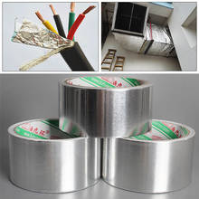 10/18M Aluminium Foil Adhesive Sealing Tape Thermal Resist Duct Repairs High Temperature 4.8/5.0CM Resistant Foil Adhesive Tape 2024 - buy cheap