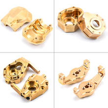 Heavy Duty Brass Counter Weight Set Portal Drive Axle Housing Bumper Mount for 1/10 RC Cwawler Traxxas TRX4 TRX6 Upgrade Parts 2024 - buy cheap