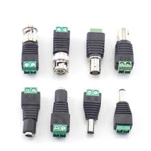 5pcs BNC DC male female power supply Connector 5.5X2.1MM Connectors Coax Cat5 adapter 12V Male CCTV Camera for Led Strip Light 2024 - buy cheap