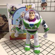 Disney-figuras de acción de Toy Story 4 para niños, Woody, Buzz Lightyear, música/luz con alas, regalo de cumpleaños 2024 - compra barato