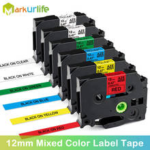 Markurlife 6pcs fita de etiqueta 12mm compatível com a rotuladora brother TZe-131 TZe-231 de TZe-431 de TZe-531 de TZe-631 de TZe-731 2024 - compre barato