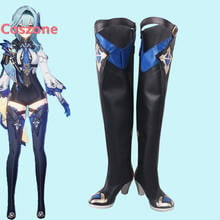 Genshin Impact Eula Cosplay Shoes Boots Halloween Costume Accessories Props 2024 - buy cheap