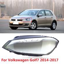 CAPQX-cubierta de faro delantero para Volkswagen Golf 7, pantalla de lámpara impermeable, pantalla de luz frontal, 1 unidad, 2014-2017 2024 - compra barato