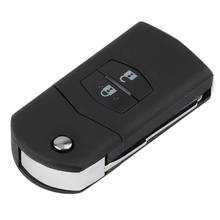 Portable Size Folding Flip 2 Button Remote Key Fob Case Replace Shell fit for MAZDA 3 5 6 Car Key Protective Case 2024 - buy cheap