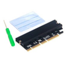 M.2 NVME Raiser PCIE к M2 адаптер PCI Express GEN3 высокоскоростной совместимый PCIE X16 X8 X4 разъем Светодиодный индикатор для 2230-2280 M2 SSD 2024 - купить недорого