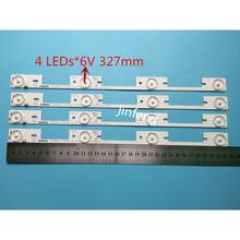 Novo led para tv konka, 20 pçs, 4 leds, 6v, 39 polegadas, retroiluminação lcd, 35018339, 327mm, 4 led, 100%