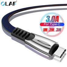 OLAF 3A USB Type C кабель для Huawei Mate 20 Pro P20 Lite Supercharge USB C Быстрый зарядный кабель Type-C кабель для Huawei P30 Pro 2024 - купить недорого