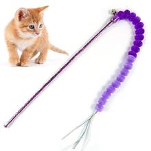 Plush Cat Toy Pet Cat Teaser Toys Cats Toy with Mini Bell Cat Catcher Teaser Stick Cat Interactive Toys for Cats Kitten 2024 - buy cheap