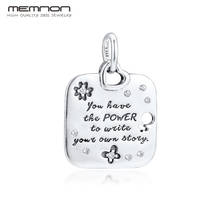 New 100% 925 Sterling-Silver Female Empowerment Motto Dangle Charms fit bracelets necklaces DIY Memnon Jewelry Free Shipping 2024 - buy cheap