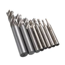 8PCS 4 Flute Milling Cutter Set HSS Carbide Straight Shank End Mill Kit CNC Cutter Drill Bit Tool 2/3/4/5/6/8/10/12mm 2024 - buy cheap