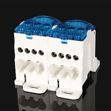 1pcs UKK80A  Terminal Block 1 in many Out Din Rail distribution Box Universal Electric Wire Connector 2024 - buy cheap