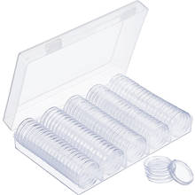 100Pcs Coin Holder 27mm 30mm Capsule Case with Storage Box for Medal Commemorative Coin Collection Supplies 2024 - buy cheap