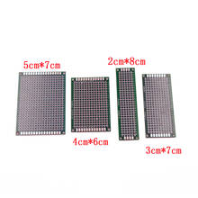 Dropshipping 4pcs 5x7 4x6 3x7 2x8cm double Side Copper prototype pcb Universal Board Fiberglass board for Arduino 2024 - buy cheap