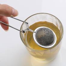 Stainless Steel 4.5cm Handle Mesh Ball Tea Strainer Tea Infuser Spice Filter Squeeze Locking Spoon 2024 - buy cheap