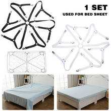 Elastic Bed Sheet Clips Crisscross Bed Mattress Sheet Clip Strap Grippers Pegs For Bedsheet Cover Fixing Adjustable Anti-slip 2024 - buy cheap
