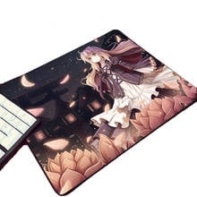 Bonito bruxa anime menina touhou projeto animação jogo de borracha mouse pad mini computador mesa tapete teclado do portátil mousepad 2024 - compre barato